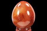 Colorful, Polished Carnelian Agate Egg - Madagascar #134547-1